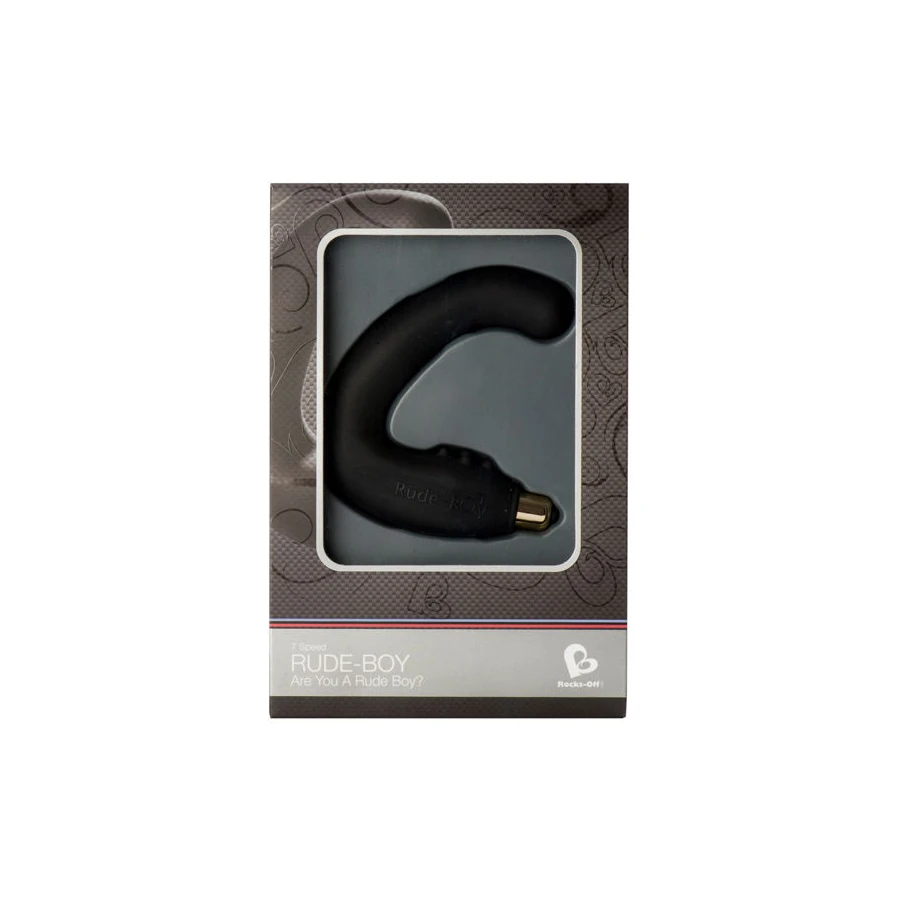 ROCKS-OFF - RUDE-BOY MALE G-SPOT MASSAGER 7 V BLACK